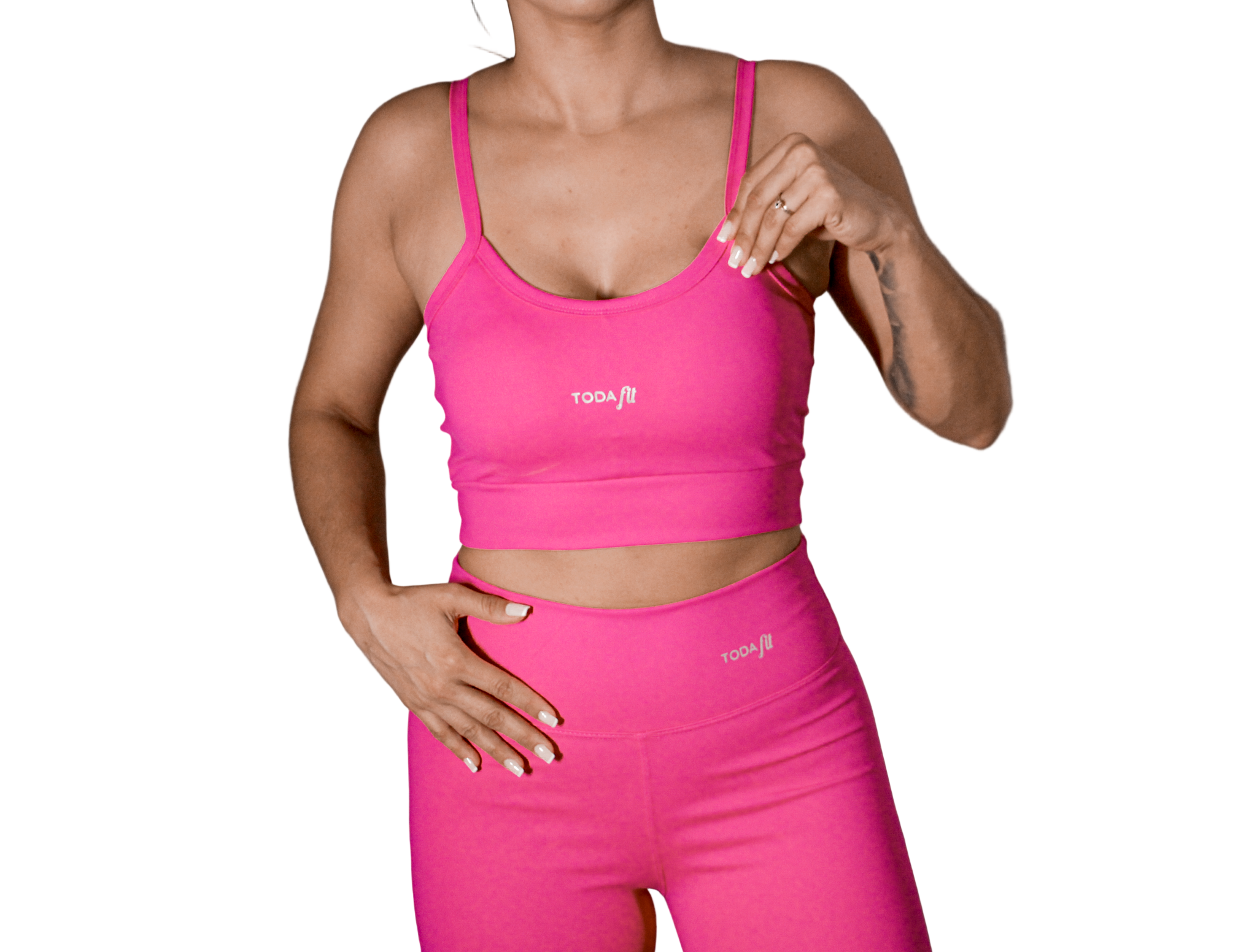CONJUNTO ROSA - TOP SLIM + CALÇA