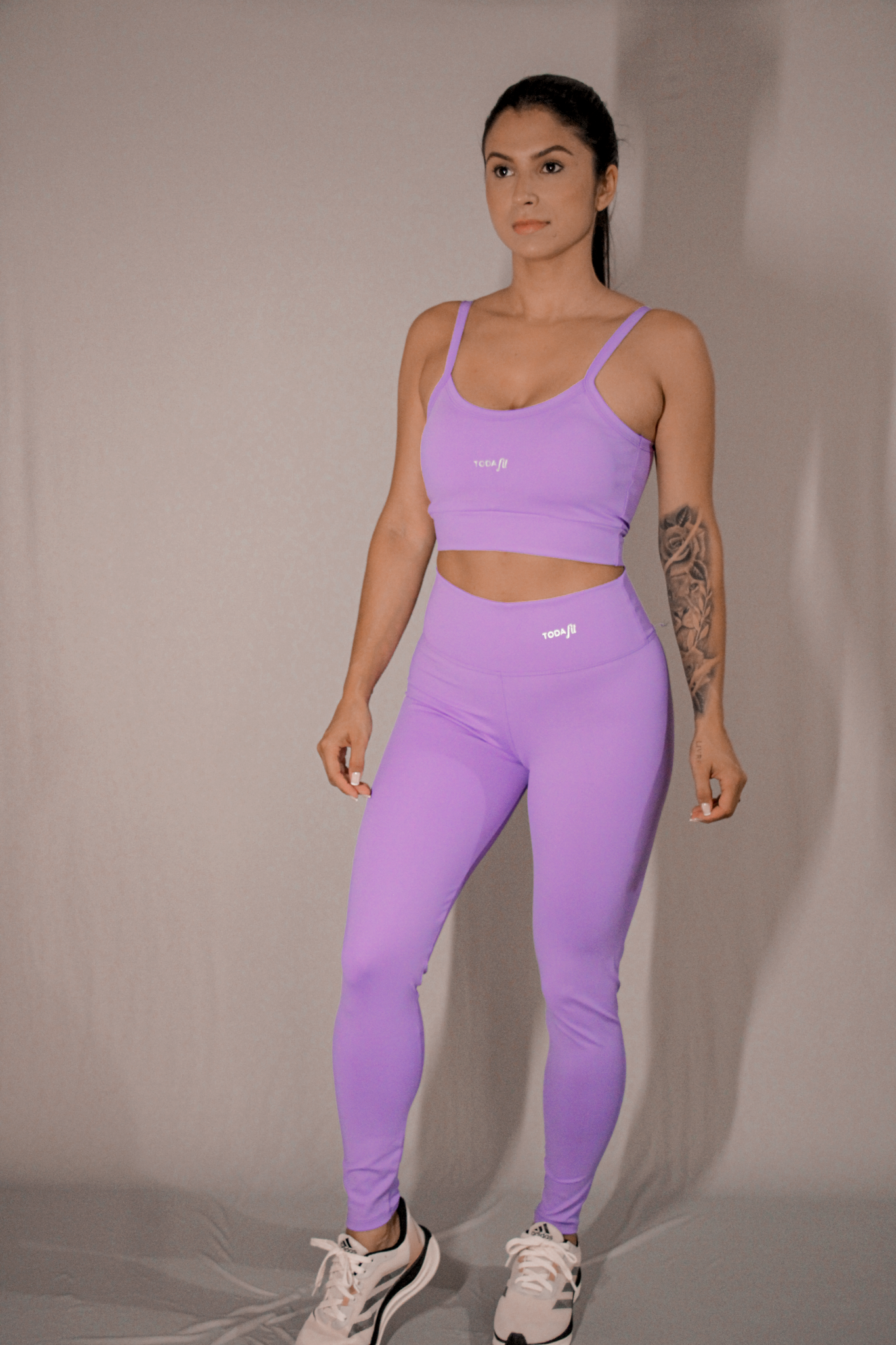 CONJUNTO LILÁS- TOP SLIM + CALÇA