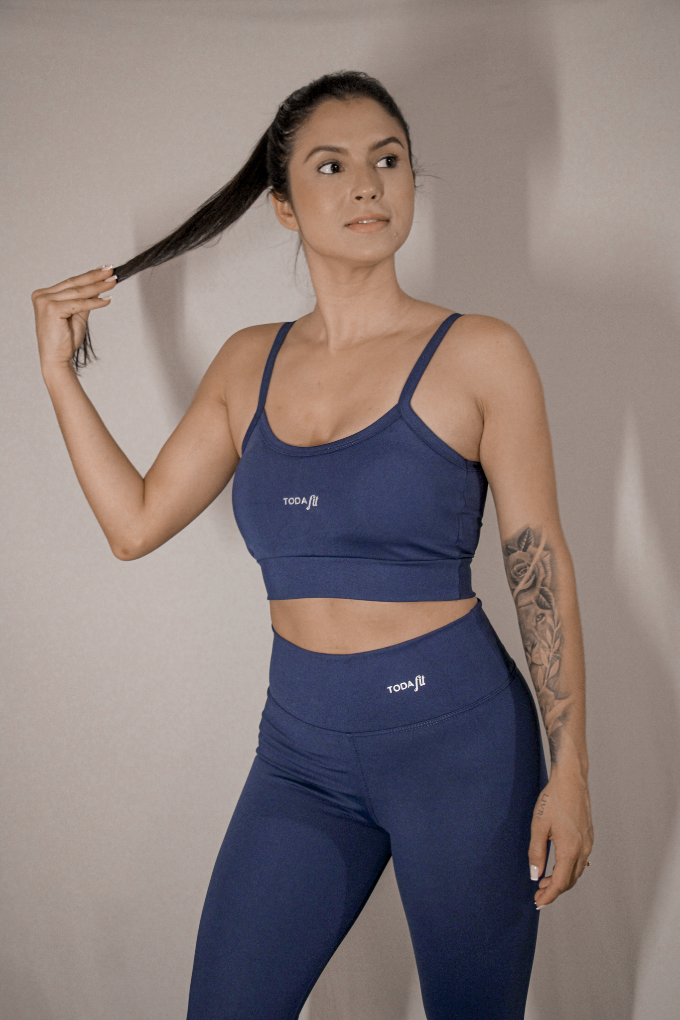 CONJUNTO AZUL MARINHO - TOP SLIM + CALÇA